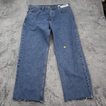 Eddie Bauer Jeans Men 36x32 Blue Denim Casual Outdoors Traditional Fit Dark Wash - £20.56 GBP