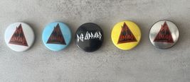 Vintage Def Leppard Pinback Buttons Lot of 5 – 1983 80s Rock Band Metal ... - $25.82 CAD
