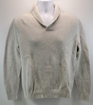 V) EXPRESS Men Waffle Knit Pullover Long Sleeve Sweater Shirt Top Cotton... - $19.79