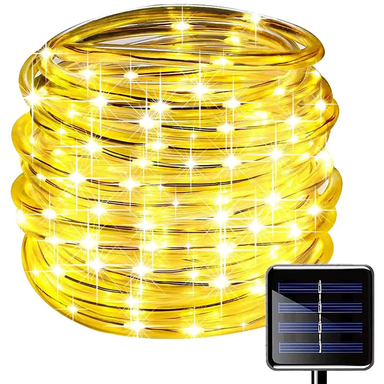 Solar Rope Strip Light Outdoor Lamp Waterproof Fairy Light Christmas Decor for G - £137.77 GBP