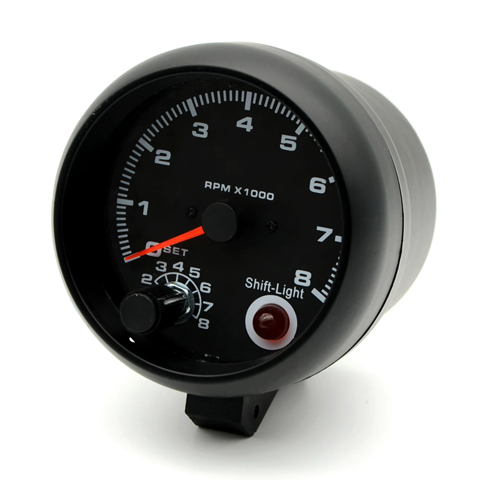 3.75-inch Car Universal Black Tachometer Gauge Blue Interlight 0-8000 RPM For - £18.26 GBP
