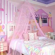 For Girls, Princess Canopy With Glowing Stars, Nursery Decoration Canopy... - $45.99