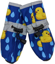 Fashion Pet Rubber Ducky Dog Rainboots: Royal Blue - Keep Your Pet&#39;s Paws Dry an - £9.30 GBP+