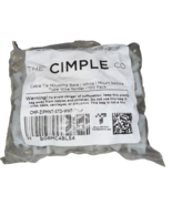 The Cimple Co Cable Tie Mounting Base White Mount Saddle Type 100 Pack - $6.99 CAD