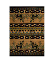 United Weavers Mule Deer Lodge Style Carpet Runner 31 X 88 Inches - £41.86 GBP