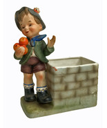 Vintage Relpo Boy with Harvest Fruits Apples Planter figurine Hummel sty... - £19.39 GBP