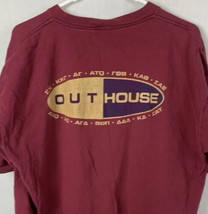Vintage Illinois T Shirt Single Stitch Frat Outhouse College XL USA 90s - £23.97 GBP