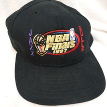 Vintage NBA Finals Hat Chicago Bulls Utah Jazz 1997 Michael Jordan black... - £33.57 GBP
