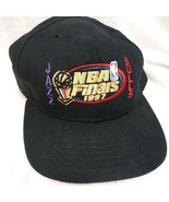 Vintage NBA Finals Hat Chicago Bulls Utah Jazz 1997 Michael Jordan black... - £33.38 GBP