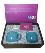 Health Restorative Cups 1  with strainer 1  with suction lid tea coffee 2pc - £19.61 GBP