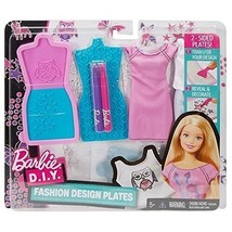 Barbie D.I.Y. Fashion Design Plates - DYV67 - $9.85