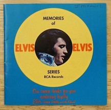 Memories of Elvis Presley RCA Souvenir Advertising Series RCA Records Bo... - £15.47 GBP