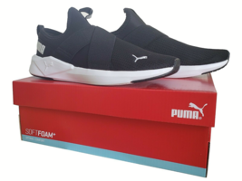 NEW !! PUMA Women&#39;s SoftFoam Plus Chroma Slip-On Shoes Black Size 8.0  - £31.68 GBP
