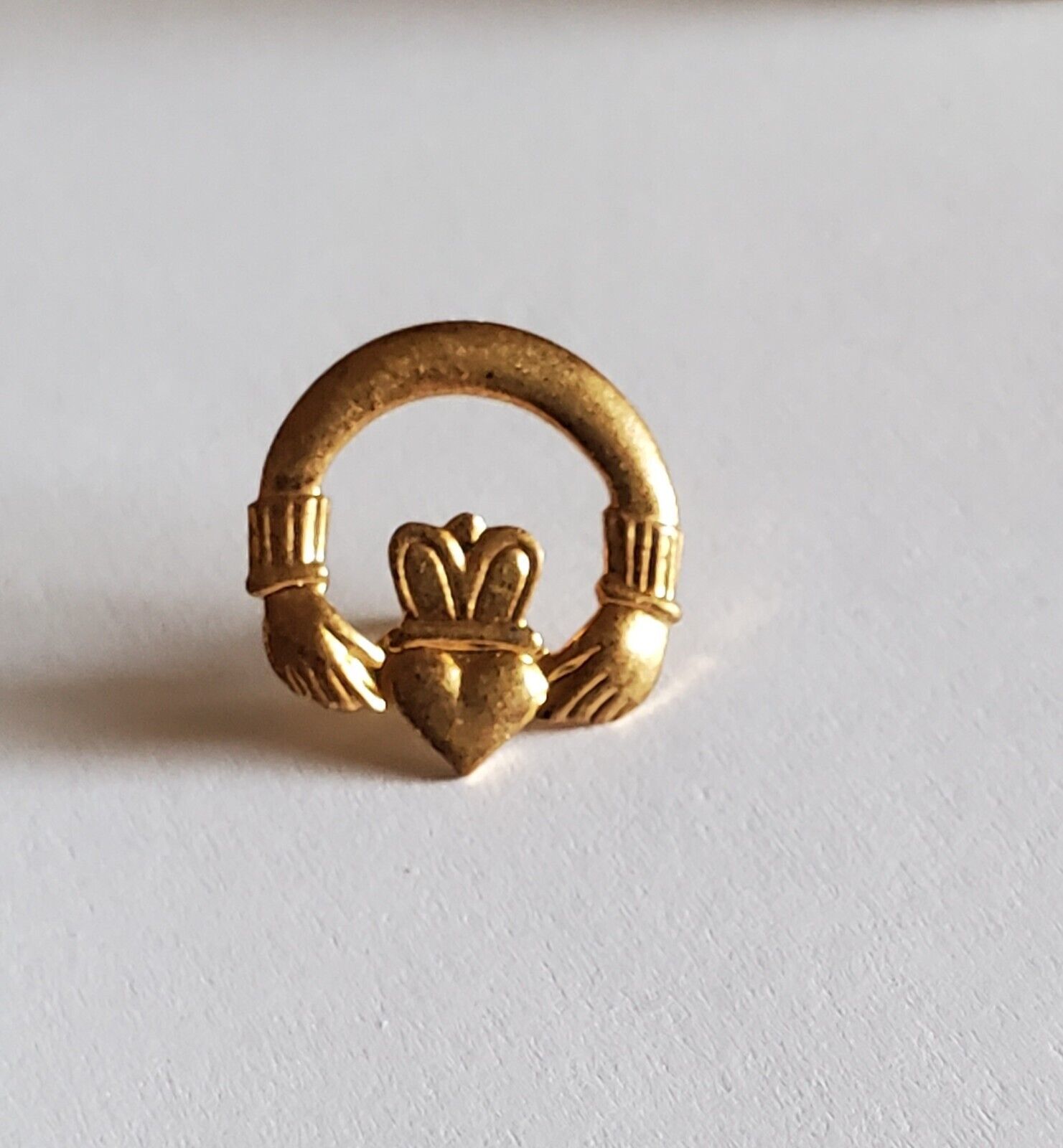The Claddagh Irish Pin bring good fortune and romance to all who wear it. - $6.99