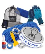 Magnet Fishing Kit 2600 LBS Pull Force Super Strong Neodymium Carabiner ... - $106.28