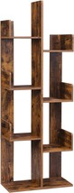 Vasagle Bookcase: 8 Storage Shelves, Tree-Shaped Bookshelf,, Rustic Brown. - £98.84 GBP