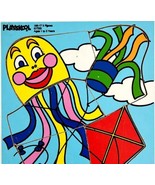 1988 Playskool Puzzle Vintage Frame Tray Kites 186-17 5 Pcs GstRm - $41.01 CAD