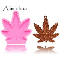 Shiny Maple weed leaf Leaves Silicone Molds For DIY Craft food - £7.21 GBP+