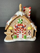 Partylite Gingerbread Christmas House Tealight Candle Holder P7304 - $32.66