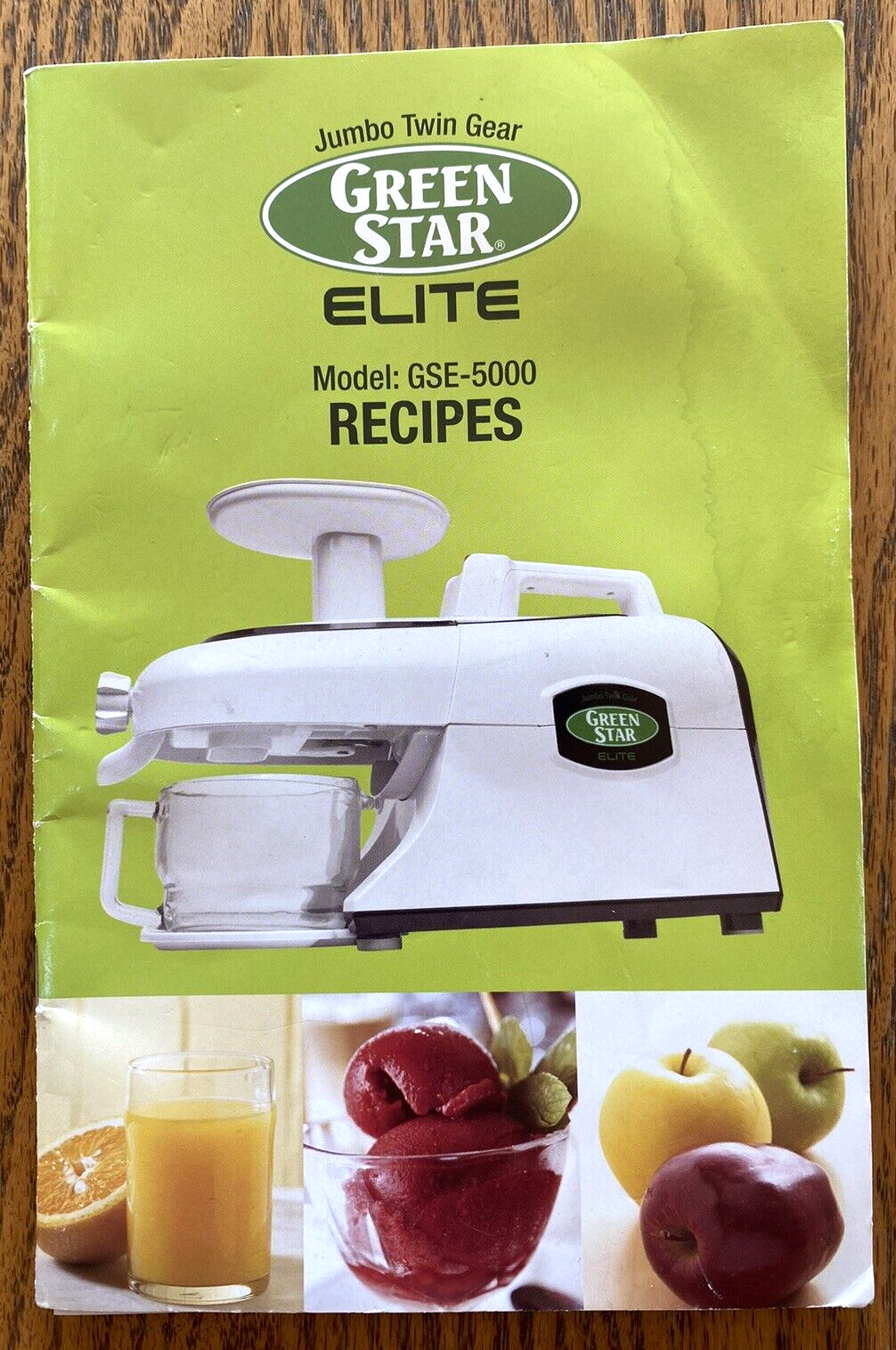 Tribest green star ELITE juicer recipe book GSE-5000 - $11.95