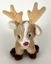 Vintage Russ Berrie Roscoe The Reindeer Plush Stuffed Animal Christmas ~6 Inches - £4.74 GBP