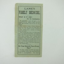 Antique Advertising Booklet Lane&#39;s Family Medicine Orator F. Woodward Leroy NY - £23.58 GBP