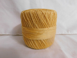 Clarks Mercerized Crochet Thread No 30 Yellow - $3.99