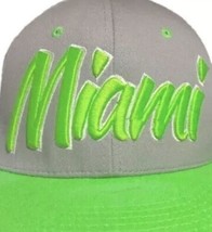 Miami Neon Green Baseball Cap Snap Back City Hunter Snapback Dad Trucker... - £14.55 GBP