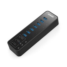 Anker 10 Port 60W Data Hub with 7 USB 3.0 Ports and 3 PowerIQ Charging Ports for - £63.55 GBP