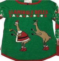 Ugly Christmas Sweater Womens Sz L Lg LLamingle Bells Cute Funny Jingles Llama - £43.29 GBP