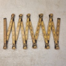 Vintage Lufkin Carpenters Extension Rule Wood/Brass 72” Long With Extension - £7.65 GBP