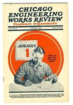 Chicago Engineering Works Review January 1927  Electricity Drafting Mech... - $13.86