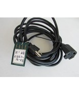 15 Foot Medium Duty 3 Prong Extension Cord 16 Gauge Black E-135710-F5 - $10.82 CAD