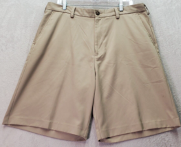 IZOD Shorts Men&#39;s Size 36 Tan 100% Polyester Comfort Slash Pockets Medium Wash - £13.14 GBP