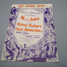 Vintage Sheet Music, No Other Love, Williamson 1953 Me and Juliet Musica... - £15.87 GBP