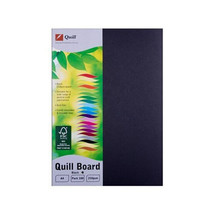 Quill Cardboard A4 (100pk) - Black - £38.59 GBP
