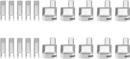 Uxcell 10Sets Zipper Repair Kits, 5 Retainers Box &amp; Insertion Pins, Meta... - $11.71