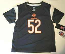 NFL Chicago Bears Girls&#39; Athletic Jersey - Khalil Mack 52 - Sizes 4-5 or 10-12 - £11.05 GBP