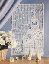 Chapel Wall Hanging Christmas Angel Irish Crochet Wreath Pillow Crochet ... - $9.99