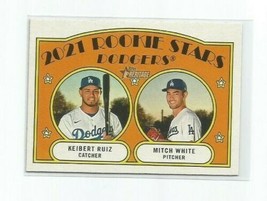 Keibert RUIZ/ Mitch White (Dodgers) 2021 Topps Heritage 2021 Rookie Stars #357 - £3.90 GBP