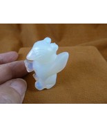 Y-GRI-561 White Opalite GRIFFIN gryphon gemstone figurine statue Eagle Lion - $349.59 MXN