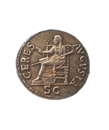 Medaglia romana imperiale Sesterzio dell&#39;imperatore Claudio con trono de... - $18.55 CAD