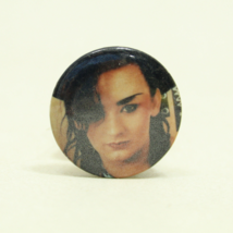 Culture Club Boy George Pin Button Vintage 1980s Pop Badge Pinback #1 - $5.87