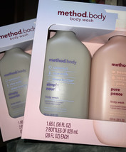 4 Method Body Body Wash - Simply Nourish & Pure Peace - Set of 2/ 28 Fl Oz Ea - £55.38 GBP