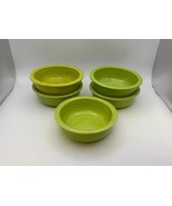 Set of 5 Vintage Homer Laughlin Fiestaware FIESTA CHARTREUSE 4 3/4&quot; Frui... - $114.99