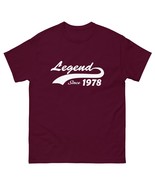Legend Since 1978 T-Shirt – Vintage Birthday Tee for Timeless Originals - $19.80+