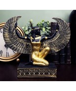 Egyptian Kneeling Goddess Maat with Open Wings Figurine 8.5&quot; Long Decor - $699.41 MXN