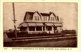 Stone Harbor NJ-BITTNER&#39;S Residence On First AVE,-RPPC Postcard BK58 - £6.23 GBP