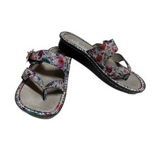 Alegria Leather Thong Sandals w/ Strap Detail - Valentina EU 38 - £40.21 GBP