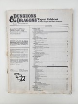Dungeons and Dragons Expert Rule Book First Printing 1983 TRS -missing c... - £11.60 GBP